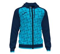 Supernova III Navy Fluorescent Turquoise Hooded Jacket