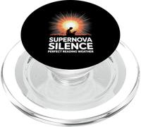 Supernova Silence Perfect Reading Weather Astronomy Bookworm PopSockets PopGrip for MagSafe