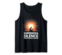 Supernova Silence Perfect Reading Weather Astronomy Bookworm Tank Top