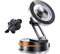 SUPERONE for Magsafe Car Mount [80+LBS Strongest Suction & 2400gf Strongest Magnetic] 360°Adjustable Vacuum Phone Holder for Your Car Accessories Fit iPhone 17 Pro Max 16 15 14 13 12 Plus MagSafe Case