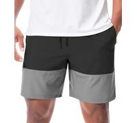 Superora Men's Dual-Tone Casual Shorts Athletic Shorts - Lightweight,Quick Dry,Comfortable,3 Zipped Pockets