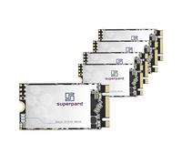 Superpard M.2 2242 64 GB 5 Pack Internal SSD Hard Drive 42 mm, SATA III 6Gb, 3D NAND, B+M Key Internal Solid State Drives for Ultrabooks, Laptop and Desktop