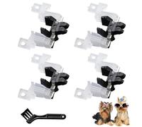 SUPERPAWS 4Packs Metal Assembly Blade Drive Upgrade Replacement Blade with Cleaning Brush Compatible with Andis AG & AGC Pet Clipper