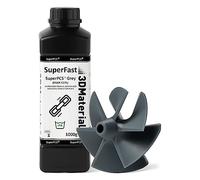 SuperPCS 3D Printer Resin, Toughest and Fastest, 50um 1.8GPa Print in 1.5 sec, Made in Korea by 3DMaterials (1000g, Grey)
