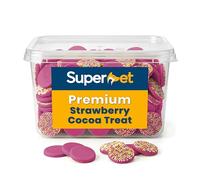 Superpet Premium Natural Dog Treats, Fruity Strawberry Discs, Puppy Treats, Bite Sized Training Rewards, 100% Dog Safe, Easy to Handle & Portion (1kg)