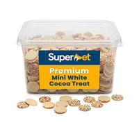 Superpet Premium Natural Dog Treats, Mini Milky White Discs, Puppy Treats, Bite Sized Training Rewards, 100% Dog Safe, Easy to Handle & Portion (500g)