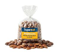 Superpet Premium Pecan Nuts in Shells, Natural Squirrel Food and Parrot Food Enrichment Treat, Unsalted Bird Nuts for Wild Birds and Garden Wildlife Feeding, 2kg