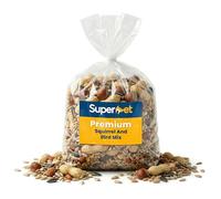 Superpet Premium Squirrel and Bird Food Mix, High-Energy Mixed Nuts including Monkey Nuts, Peanuts, Hazelnuts & Sunflower Hearts for Garden Squirrels and Wild Birds (2kg)