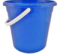 Superpetstoreuk247 10 Litre Polypropylene Plastic Bucket Heavy Duty Lightweight Utility Bucket With Handle For Home Cleaning And Gardening Blue