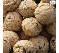 Superpetstoreuk247 12 Count Premium Fat Balls For Wild Birds High Energy & Protein Feed Garden Bird Food All-Season Fat Balls For Robins, Finch
