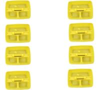 Superpetstoreuk247 12" X 15" Polypropylene 3 Compartment Storage Caddy Tray With Handle Yellow Pack Of 8