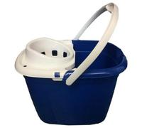 Superpetstoreuk247 12L Blue Durable Mop Bucket With Removable Squeegee Sturdy Polypropylene With Anti Slip Handle And Pour Spout For Home Use