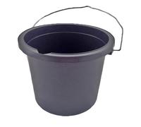 Superpetstoreuk247 2.5 Litre Plastic Paint Kettle With Metal Handle Durable Easy Clean Decorator Bucket For Paint And Cleaning Use Black