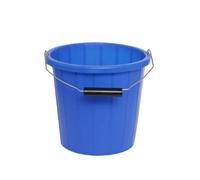 Superpetstoreuk247 2 Gallon 10L Colour Coded Builders Bucket With Pourer Durable Plastic General Purpose Bucket With Scale And Gripper Handle Blue