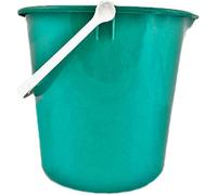 Superpetstoreuk247 2 Gallon 10L Colour Coded Builders Bucket With Pourer Durable Plastic General Purpose Bucket With Gripper Handle Green