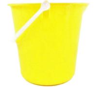 Superpetstoreuk247 2 Gallon 10L Colour Coded Builders Bucket With Pourer Durable Plastic General Purpose Bucket With Scale And Gripper Handle Yellow