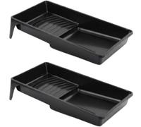 Superpetstoreuk247 4 Inch Professional Plastic Roller Tray Decorators Painting Paint Tray Pack Of 2