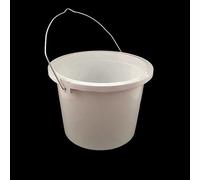 Superpetstoreuk247 4 X White Plastic Paint Kettle 1L With Metal Handle, Durable Plastic