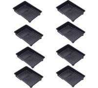 Superpetstoreuk247 7 Inch Recycled Plastic Paint Roller Tray With Deep Reservoir & Ribbed Base Pack Of 8
