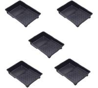 Superpetstoreuk247 7 Inch Recycled Plastic Paint Roller Tray With Deep Reservoir & Ribbed Base Pack Of 5