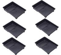 Superpetstoreuk247 7 Inch Recycled Plastic Paint Roller Tray With Deep Reservoir & Ribbed Base Pack Of 6