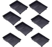Superpetstoreuk247 7 Inch Recycled Plastic Paint Roller Tray With Deep Reservoir & Ribbed Base Pack Of 7