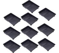 Superpetstoreuk247 9 Inch Recycled Plastic Paint Roller Tray With Deep Reservoir & Ribbed Base Pack Of 10
