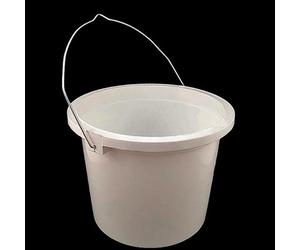 Superpetstoreuk247 9 X White Plastic Paint Kettle 2.5L With Metal Handle, Durable Plastic