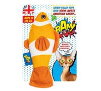 Superpetstoreuk247 Bam Catnip Filled Clownfish Cat Toy Interactive Play, For Indoor Cats