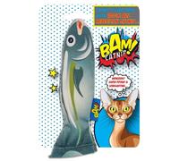 Superpetstoreuk247 Bam Catnip Filled Fish Soft Plush Cat Toy Interactive Play