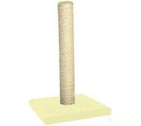 Superpetstoreuk247 Extra Tall 64Cm Cat Scratcher Post Durable Cream Sisal With Stable Base For Kittens And Adult Indoor Cats Cream Colour