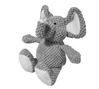 SuperPetStoreUK247 Grey Elephant Dog Toy with Chew Guard Technology Soft Plush Squeaky Elephant with Reinforced Seams Durable Squeaker Toy for Chewing Fetch and Cuddling Perfect Interactive Pet Gift