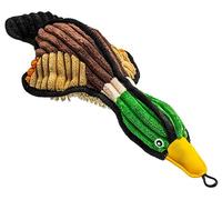 SuperPetStoreUK247 Mallard Duck Dog Toy - 36cm Squeaky Plush Bird for Dogs - Soft Corduroy & Fluffy Textures - Built-In Squeaker - Durable & Lightweight - Ideal for Small to Large Breeds
