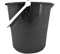Superpetstoreuk247 Pourer Bucket 10 Litre Durable Plastic 2 Gallon With Easy Grip Handle Dual Litre And Gallon Markings For Diy Garden Cleaning Black