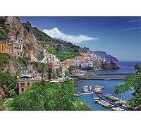 SUPERPOWER® 1000 Piece Aegean Sea Italy Positano Famous European Town Seaport Harbour Landscape Home Photo Frame Decoration Adults Games Wooden Jigsaw Puzzles