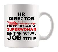 Superpower Women HR Director Mug Human Resources Coffee Cup - Boss Manager Employee Graduation Gift for Woman Girl Lady Sister Mom Aunt