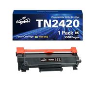 Superprint TN2420 L High Capacity Black Print Cartridge Compatible with Brother HL-L2350DN HL-L2370DN DCP-L2510D DCP-L2530DW MFC-L2710DN MFC-L2750DW TN-2420 TN-2410 Toner (Pack of 1, with Chip)