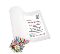 Superpunch Cloud Cover Stitch White 12 x 10 Yard roll. Over The Back SuperStable Embroidery stabilizer
