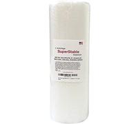 Superpunch H2O"Eau" Gone White FSL 12 inch x 25 Yard Roll. Wash n Gone - Wash Away - SuperStable Embroidery Stabilizer Backing