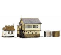 Superquick A6 Signal Box and Hut - Card Kit, Signal Box by Superquick