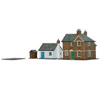 Superquick Station Masters House and Crossing Keepers Cottage 1/72 OO/HO - Card Kit