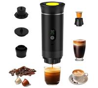 SuperRC Portable Coffee Maker, 3-in-1 Espresso Machine for Travel 20 bar Mini Coffee Maker Compatible with Ground Coffee & Capsule for Car, RV, Hiking, Camping, Office, Travel Espresso Maker