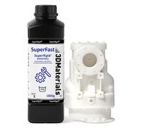 SuperRigid 3D Printer Resin 6.0GPa, 40% of Nano-Micro Ceramic Powder Filled for Ceramic Like Prototypes, Made in Korea by 3DMaterials (1000g, White)