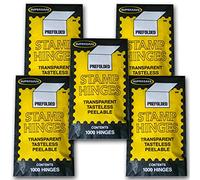 Supersafe Stamp Hinges FIVE Pack -- Total of 5000 Hinges by SuperSafe