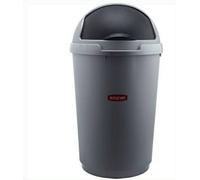 supersalestore Silver Colour 50 Litre Roll Top Bullet Kitchen Bin Made From Plastic