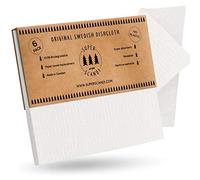 SUPERSCANDI 6 Pack Reusable Cleaning Cloths - 100% Biodegradable & Compostable Washable Swedish Dishcloth - Food-Safe & Plastic-Free Kitchen Cloth Suitable for Any Surface, White