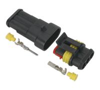 Superseal 3-Way Male & Female Connector - Housing Terminals & Seals - Waterproof