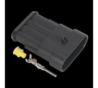 Sealey Superseal Male Connector 4-Way Pack of 3