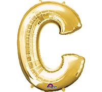 SuperShape Letter D Gold Foil Balloon - 1 PC