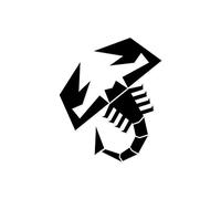 Supershaped Die-cut Sticker Scorpion, Black, 120 mm